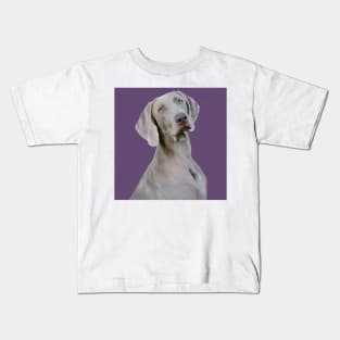 purple weimaraner Kids T-Shirt